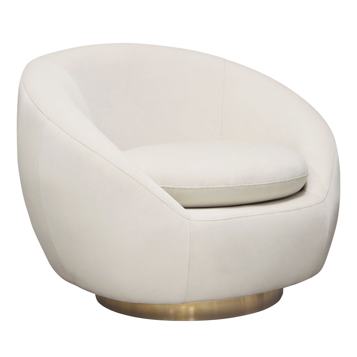 Celine Velvet Swivel Accent Chair – room setting – Lusso Furniture Miami