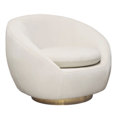 Celine Velvet Swivel Accent Chair – room setting – Lusso Furniture Miami