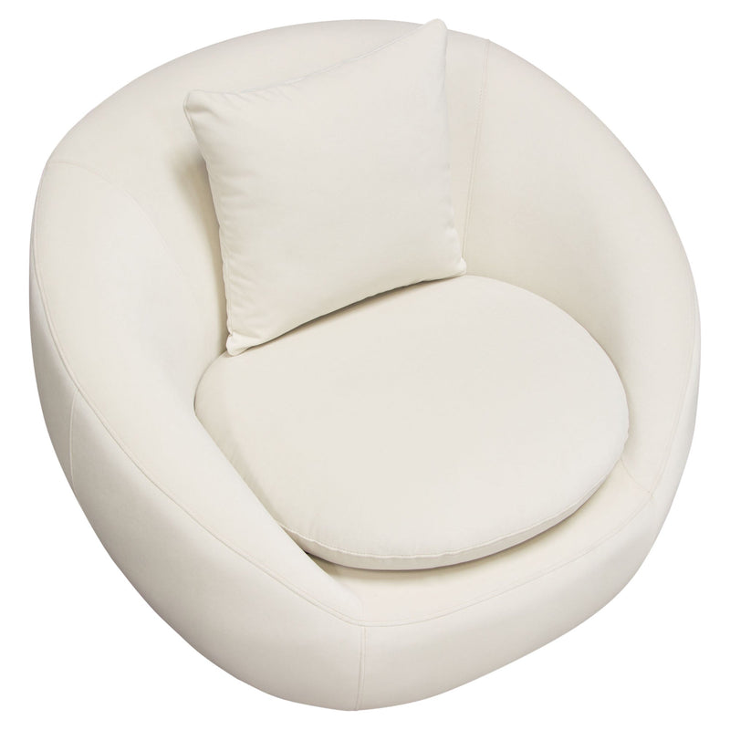 Celine Velvet Swivel Accent Chair-zoom-