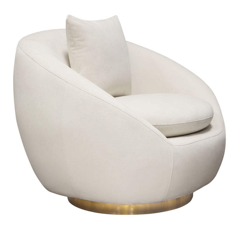 Celine Velvet Swivel Accent Chair-zoom-
