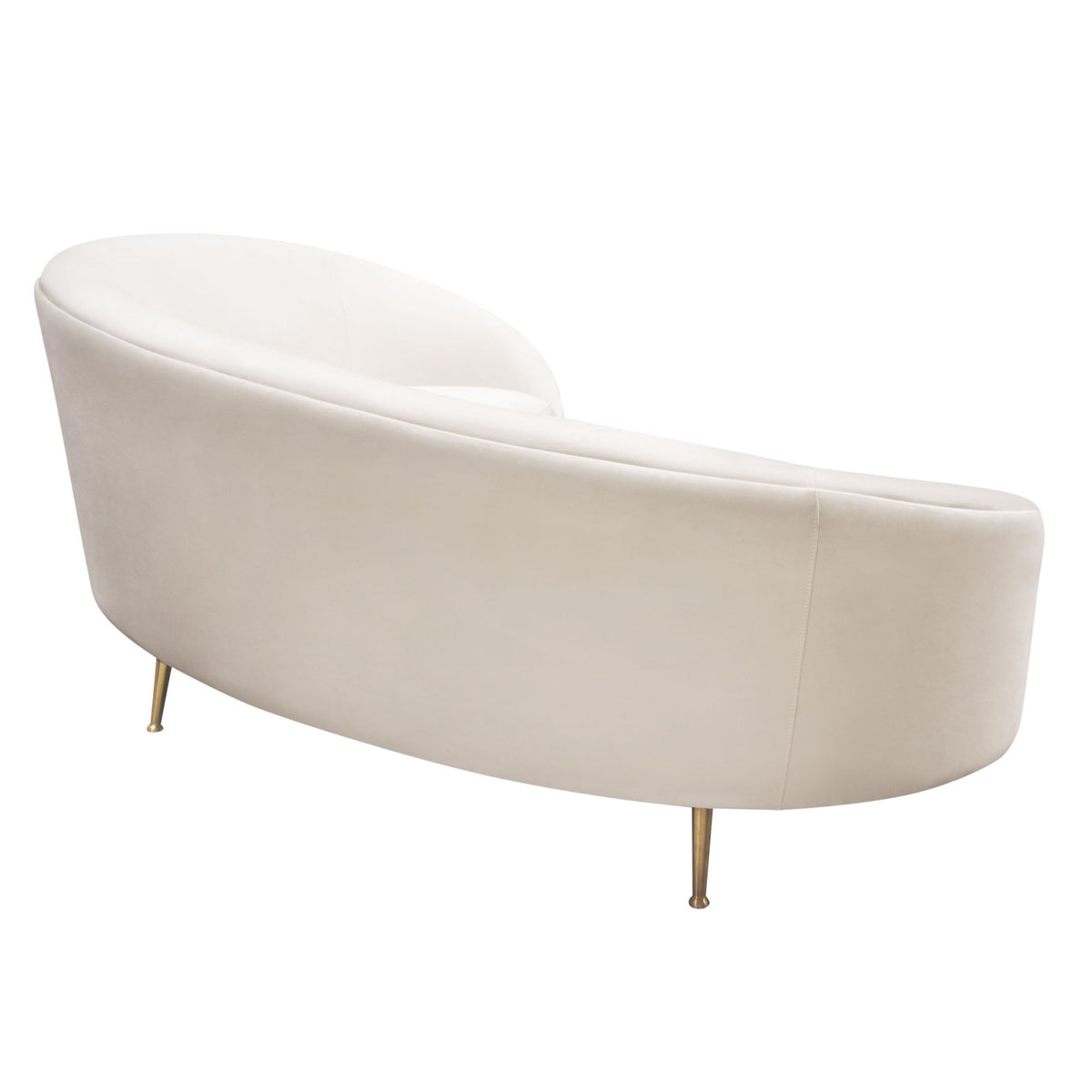 Celine Curved Velvet Sofa – detail – Lusso Furniture Miami