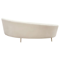 Celine Curved Velvet Sofa – room setting – Lusso Furniture Miami