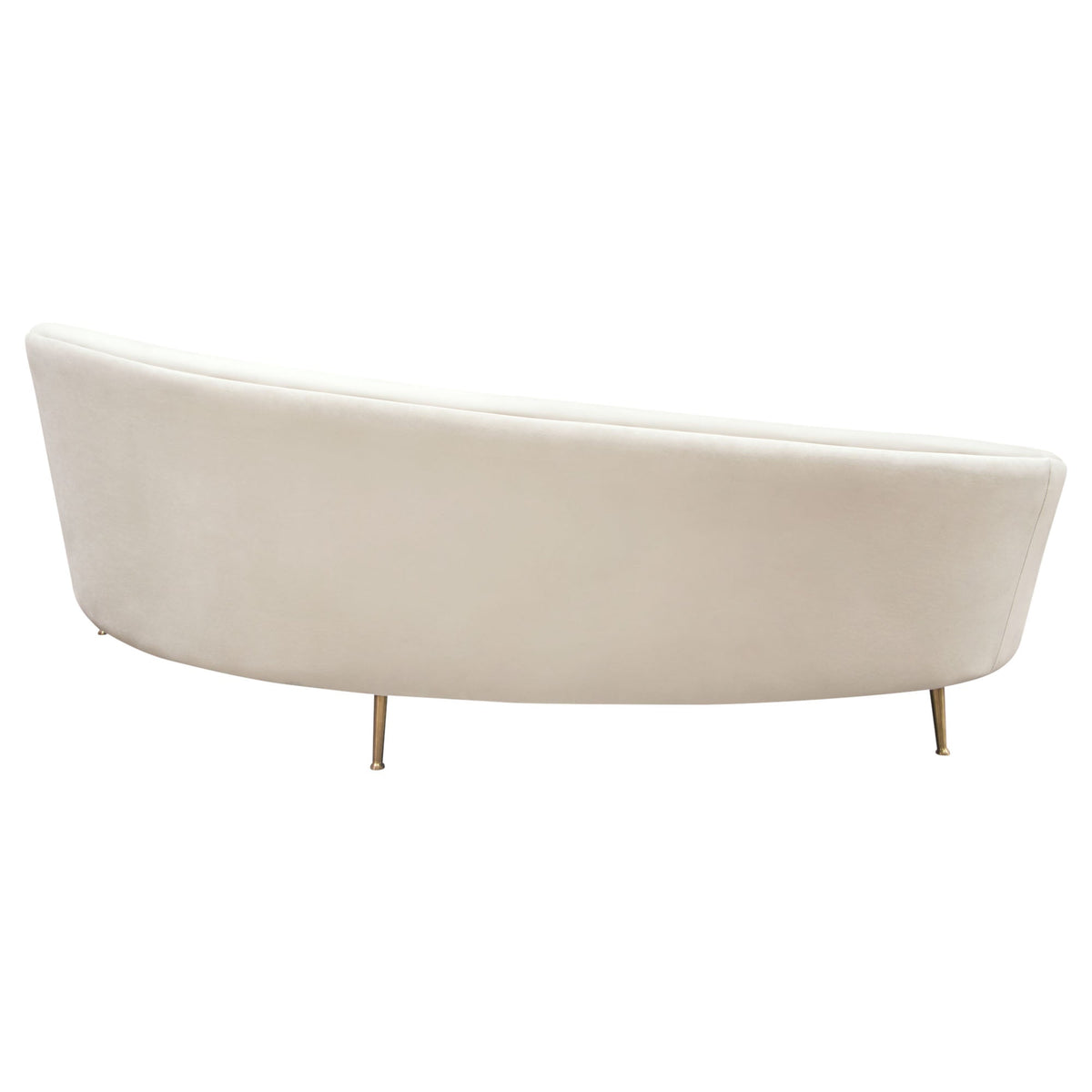 Celine Curved Velvet Sofa – room setting – Lusso Furniture Miami