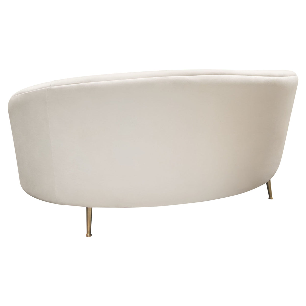 Celine Curved Velvet Sofa – back view – Lusso Furniture Miami