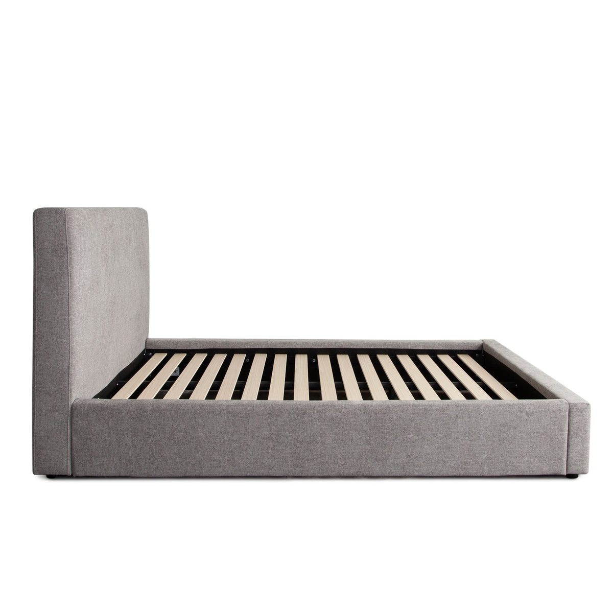 Cloud Low Profile Platform Bed – side view – Lusso Furniture Miami