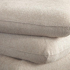 Code Three Tiered Cushion Ottoman – finish detail – Lusso Furniture Miami