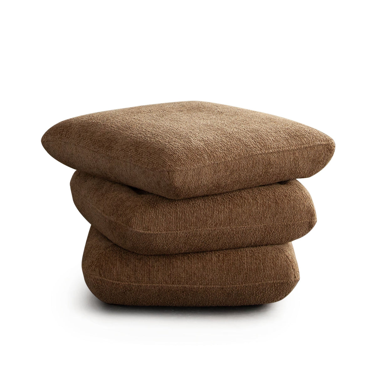 Code Three Tiered Cushion Ottoman – side view – Lusso Furniture Miami