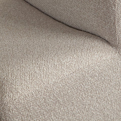 Coral Armless Upholstered Dining Chair – top view – Lusso Furniture Miami