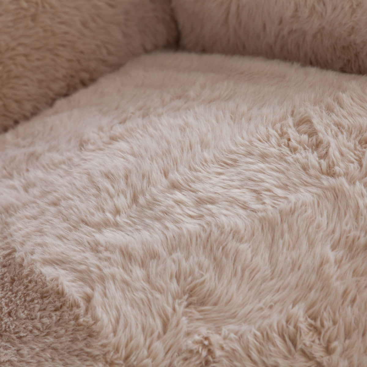 Dawson Faux Fur Accent Chair – top view – Lusso Furniture Miami