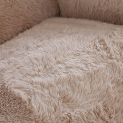Dawson Faux Fur Accent Chair – top view – Lusso Furniture Miami