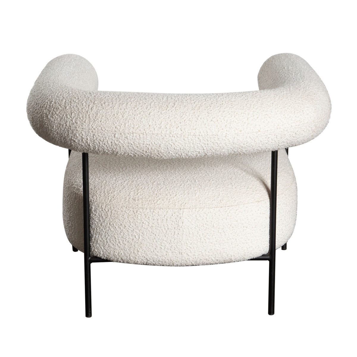 District Boucle Accent Chair – room setting – Lusso Furniture Miami