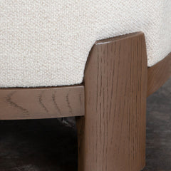 Dove Curved Armless Accent Chair – room setting – Lusso Furniture Miami