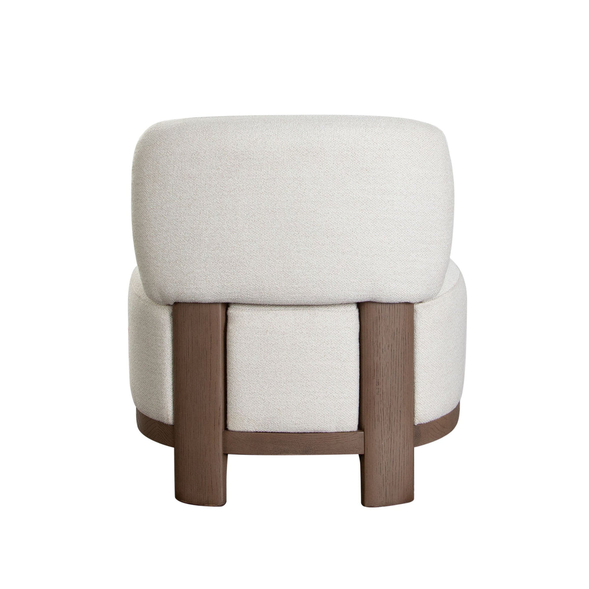 Dove Curved Armless Accent Chair – detail – Lusso Furniture Miami
