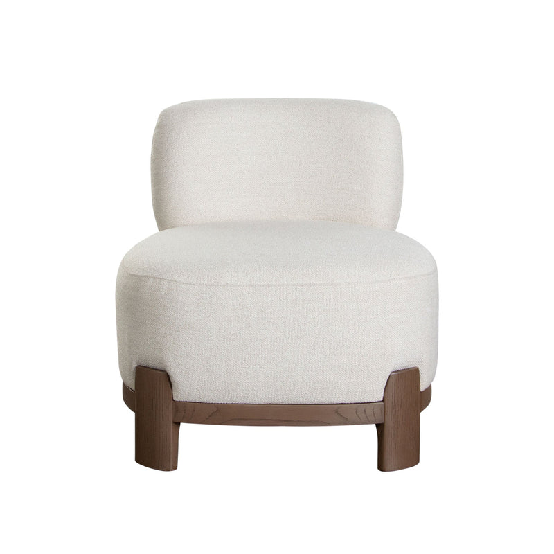 Dove Curved Armless Accent Chair-zoom-