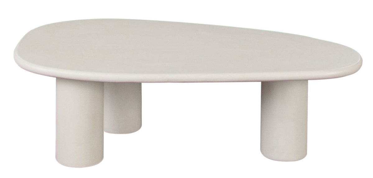 Echo Kidney Shaped Coffee Table – angle view – Lusso Furniture Miami