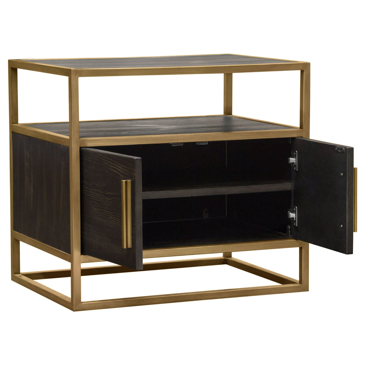 Empire Two Door Storage End Table – detail – Lusso Furniture Miami