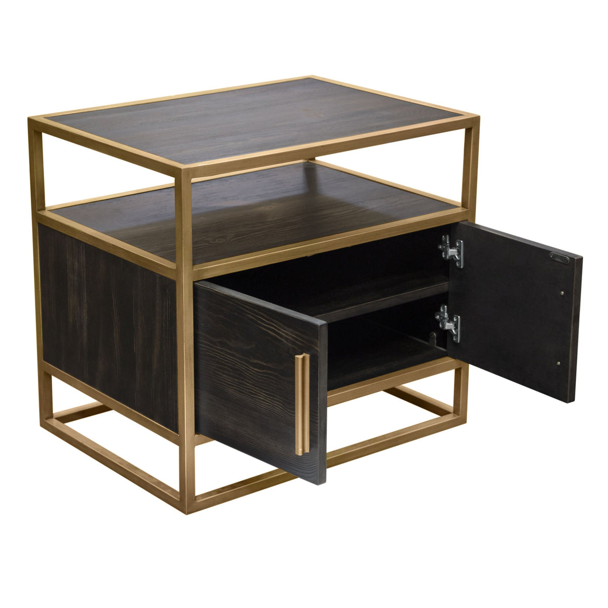 Empire Two Door Storage End Table – back view – Lusso Furniture Miami