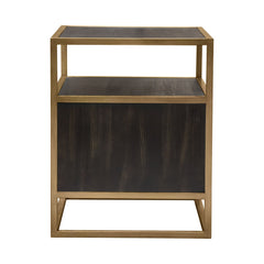 Empire Two Door Storage End Table – top view – Lusso Furniture Miami
