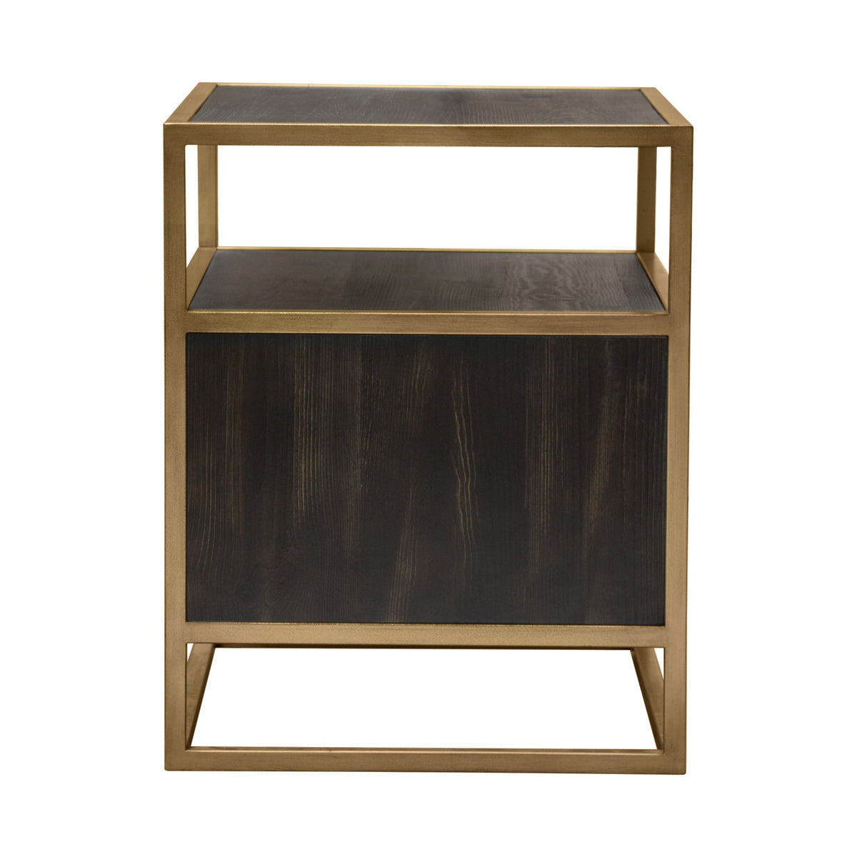 Empire Two Door Storage End Table – top view – Lusso Furniture Miami