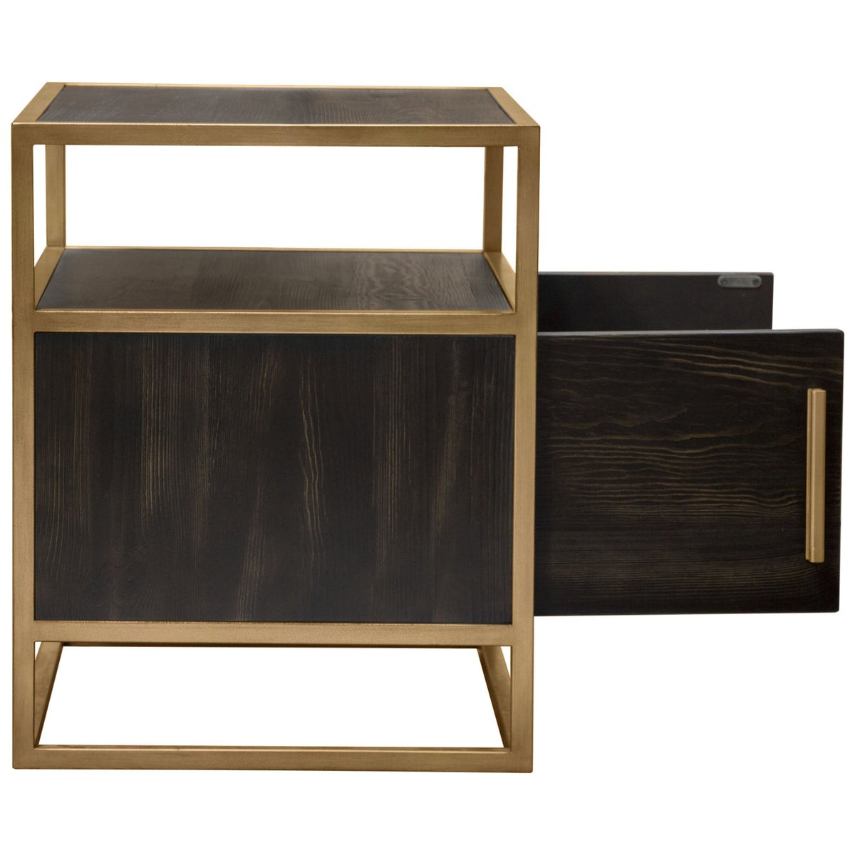 Empire Two Door Storage End Table – close-up – Lusso Furniture Miami