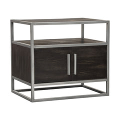 Empire Two Door Storage End Table – view 11 – Lusso Furniture Miami