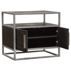 Empire Two Door Storage End Table – view 12 – Lusso Furniture Miami