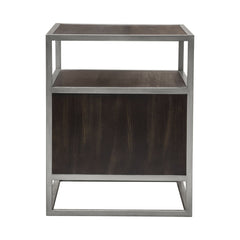 Empire Two Door Storage End Table – view 15 – Lusso Furniture Miami