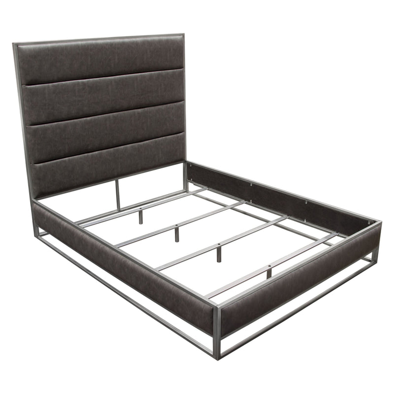 Empire Channel Tufted Metal Frame Bed-zoom-