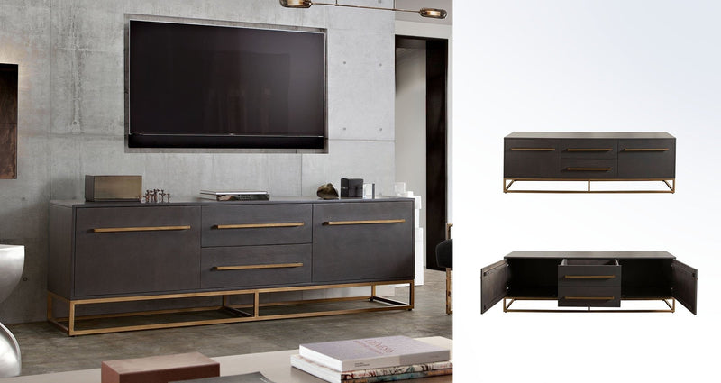 Encore Mango Wood TV Stand-zoom-