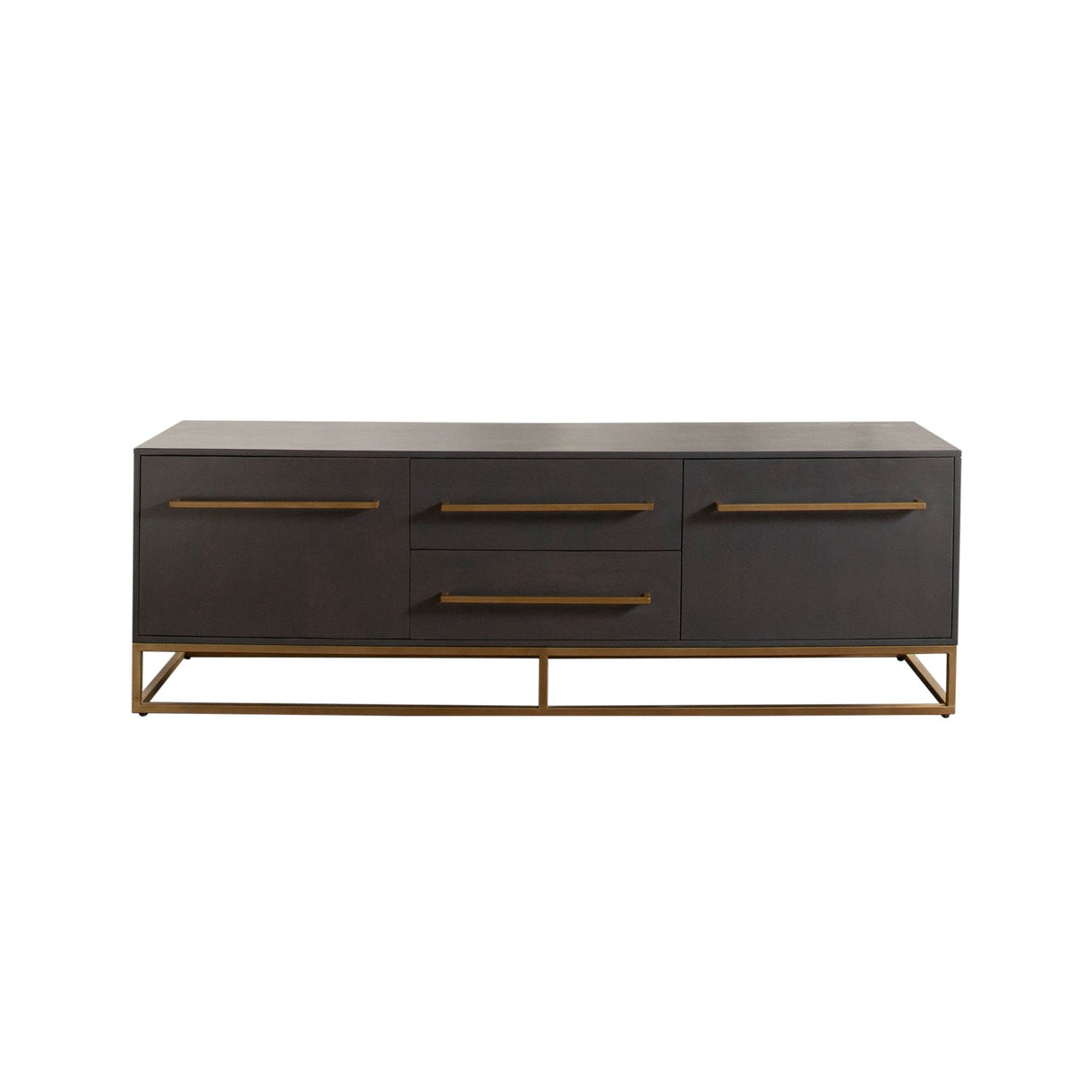 Encore Mango Wood TV Stand – angle view – Lusso Furniture Miami