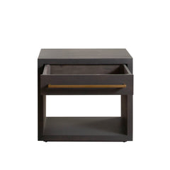 Encore Mango Wood End Table – angle view – Lusso Furniture Miami