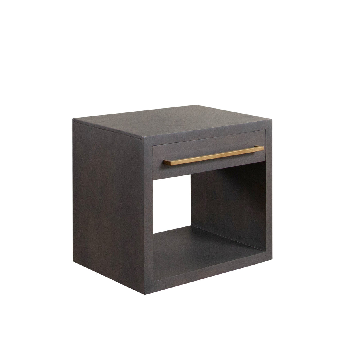 Encore Mango Wood End Table – side view – Lusso Furniture Miami