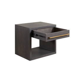 Encore Mango Wood End Table – detail – Lusso Furniture Miami