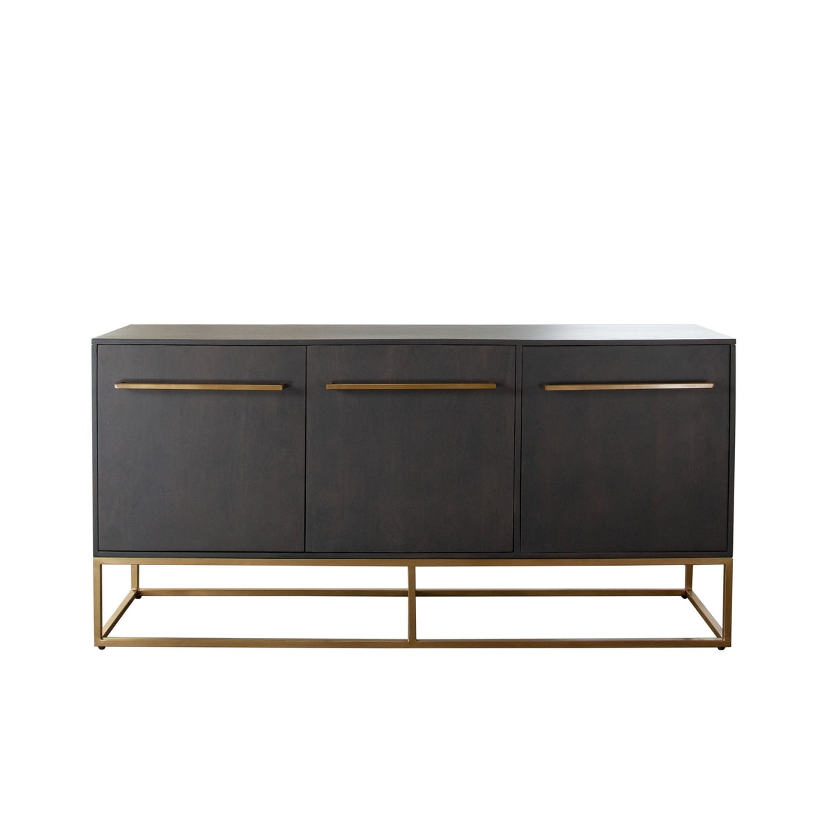 Encore Mango Wood Sideboard – Grey Oak Finish – front view – Lusso Furniture Miami