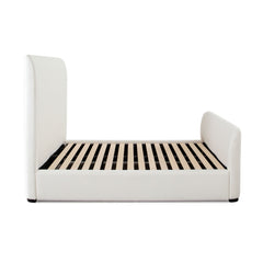 Eve Contoured Upholstered Bed – side view – Lusso Furniture Miami