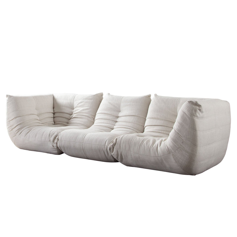 Ezra Pleated Floor Modular Sofa-zoom-