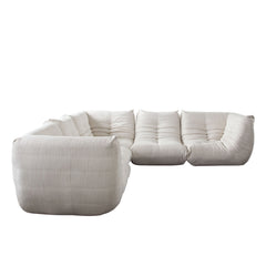 Ezra Pleated Floor Modular Sofa – view 26 – Lusso Furniture Miami