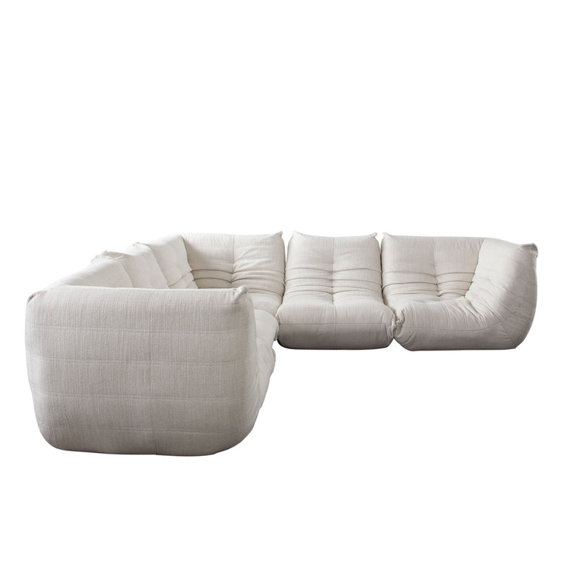 Ezra Pleated Floor Modular Sofa-zoom-