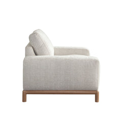 Fallon Square Arm Accent Chair – side view – Lusso Furniture Miami