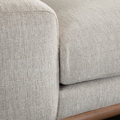 Fallon Wood Trim Fabric Sofa – back view – Lusso Furniture Miami