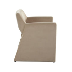 Flynn Performance Velvet Dining Chair – side view – Lusso Furniture Miami