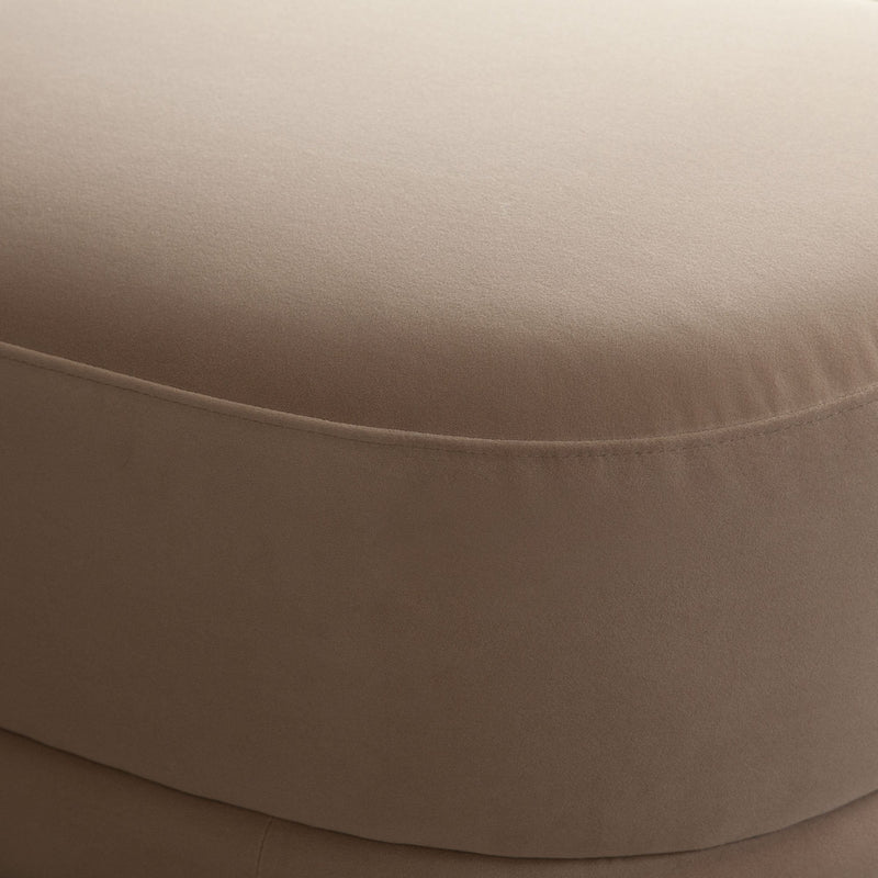 Fox Oval Upholstered Accent Bench-zoom-