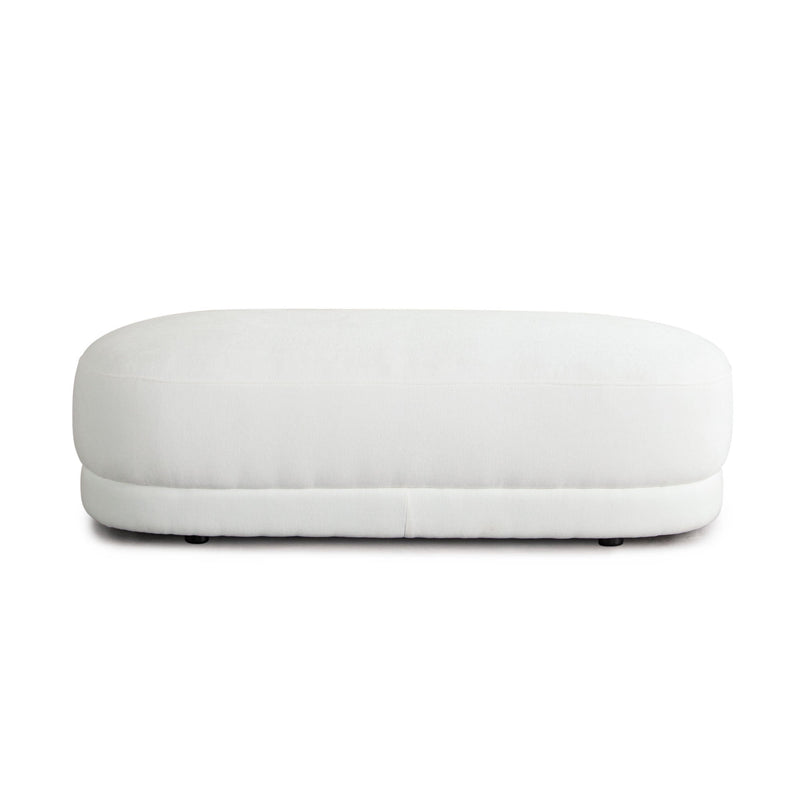 Fox Oval Upholstered Accent Bench-zoom-
