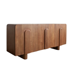 Indigo Solid Wood Sideboard – side view – Lusso Furniture Miami