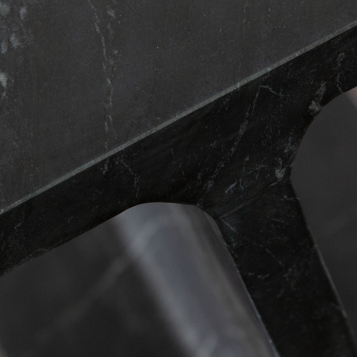 Iris Genuine Marble End Table – detail – Lusso Furniture Miami