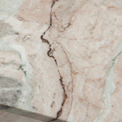 Iris Genuine Marble End Table – top view – Lusso Furniture Miami