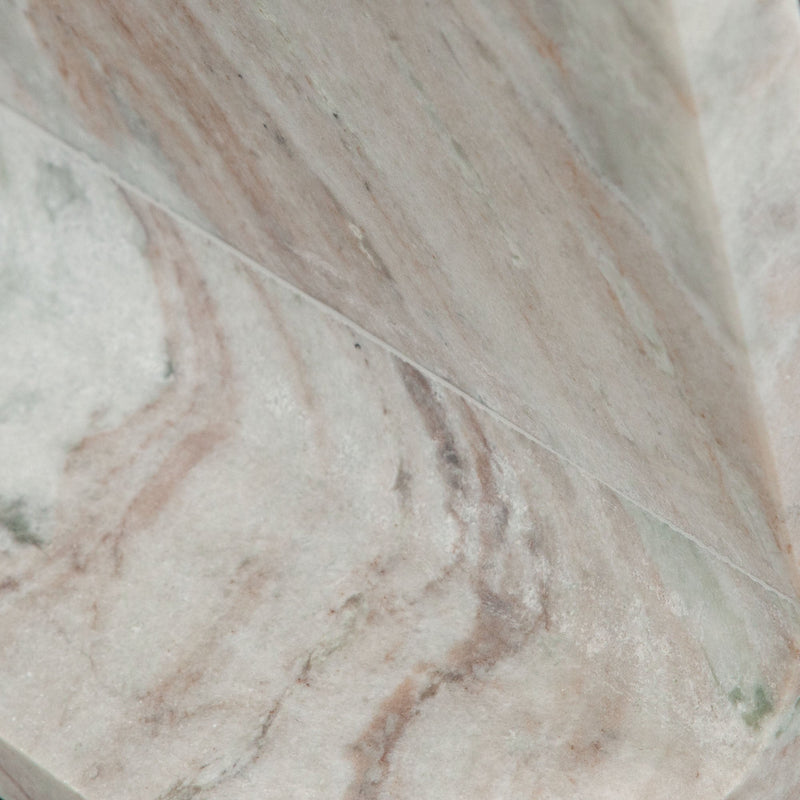 Iris Genuine Marble End Table-zoom-