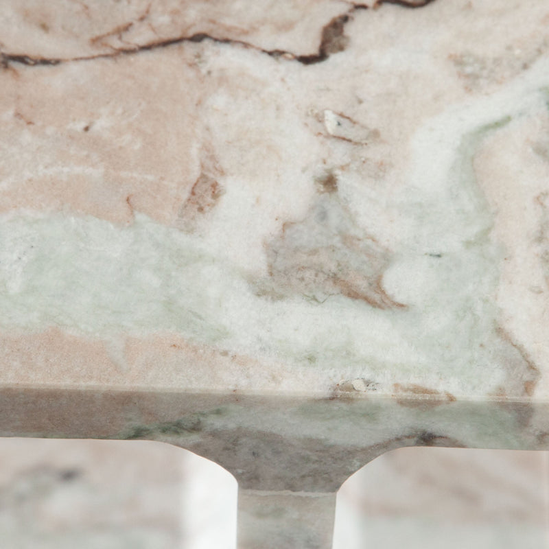 Iris Genuine Marble End Table-zoom-