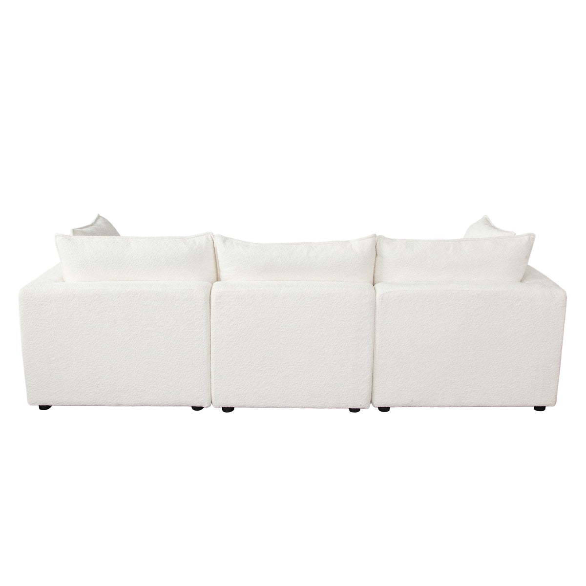 Ivy Faux Shearling Modular Sofa – view 37 – Lusso Furniture Miami