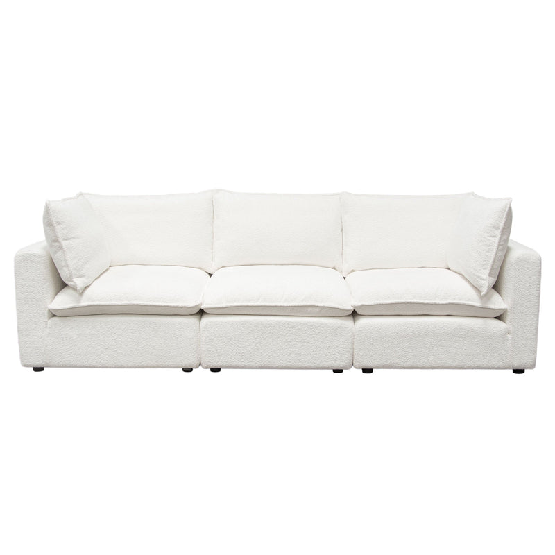 Ivy Faux Shearling Modular Sofa-zoom-